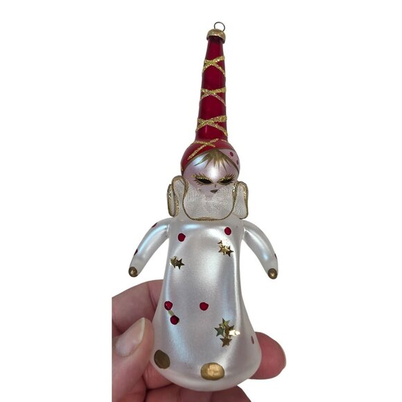 Vintage De Carlini Italian Blown Glass Christmas Ornament Set of 3 - Picture 8 of 16